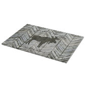 Rustic Wood Moose Welkom op onze Cabin Lodge Snijplank (Hoek)