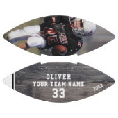 Rustic Wood Name Number Team Photo Football (Panelen)