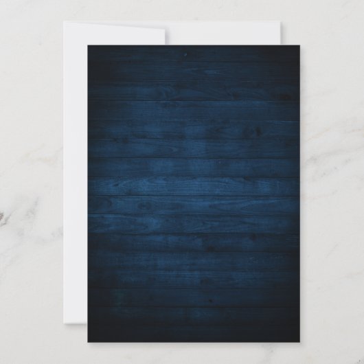 Rustic Wood Navy Blush Geometric Vrijgezellenfeest Kaart (Achterkant)