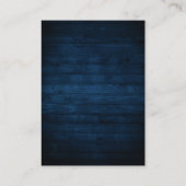 Rustic Wood Navy Blush Geometrische bruiloft recep Informatiekaartje (Achterkant)