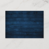 Rustic Wood Navy Blush Geometrische Website Detail Informatiekaartje (Achterkant)