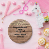 Rustic Wood Nurse Graduse Party Paper Bord (Feest)