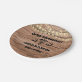 Rustic Wood Nurse Graduse Party Paper Bord (Gekanteld)