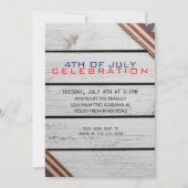 Rustic Wood op de Onafhankelijkheidsdag van 4 juli Kaart (Voorkant)