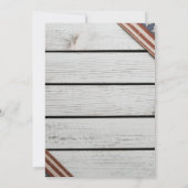 Rustic Wood op de Onafhankelijkheidsdag van 4 juli Kaart (Achterkant)
