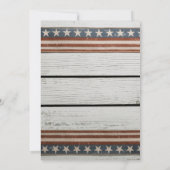 Rustic Wood op de Onafhankelijkheidsdag van 4 juli Kaart (Achterkant)