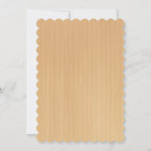 Rustic Wood Paars Floral Bachelorette Party Kaart (Achterkant)