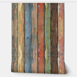 Rustic Wood Paneling 3 Behang