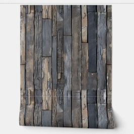 Rustic Wood Paneling 4 Behang