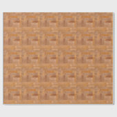 Rustic Wood Pattern Cadeaupapier (Vlak)