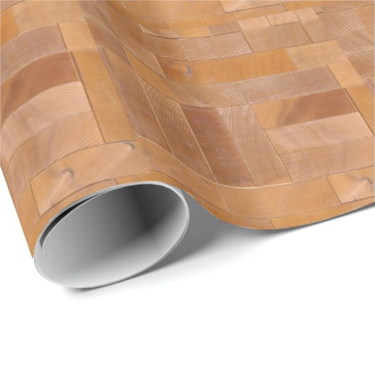 Rustic Wood Pattern Cadeaupapier (Rol Hoek)