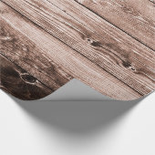 Rustic Wood Pattern Cadeaupapier (Hoek)