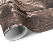 Rustic Wood Pattern Cadeaupapier (Rol Hoek)