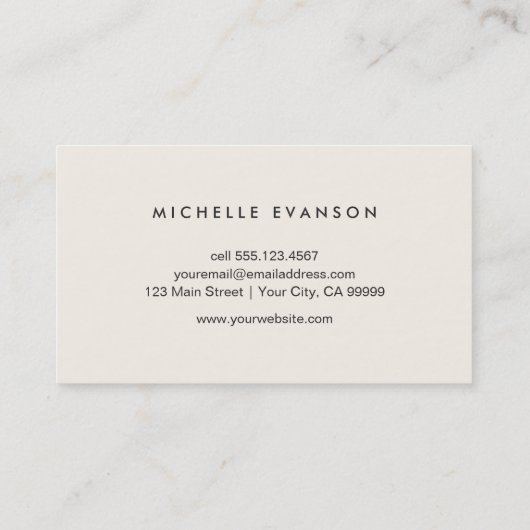 Rustic Wood Pattern Professionele Natuur Visitekaartje (Achterkant)