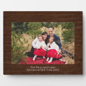 Rustic Wood Persoonlijke naam Foto 8x10 Plaque Fotoplaat (Voorkant)