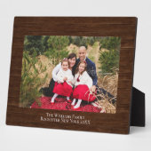 Rustic Wood Persoonlijke naam Foto 8x10 Plaque Fotoplaat (Zijkant)