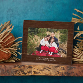 Rustic Wood Persoonlijke naam Foto 8x10 Plaque Fotoplaat