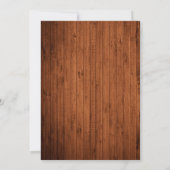 Rustic Wood Photo Arch Merry Kerstmis Feestdagenkaart (Achterkant)