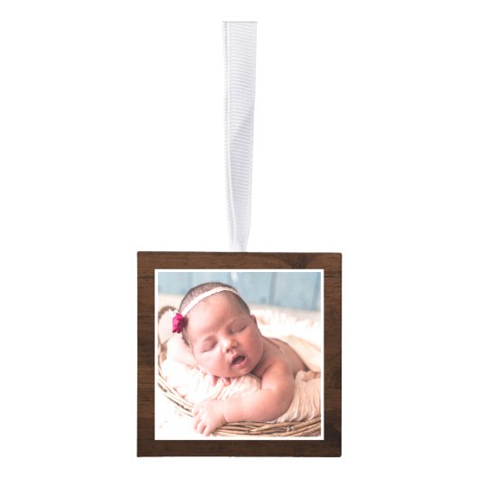 Rustic Wood Photo Collage Snow Decoratie (Rechts)