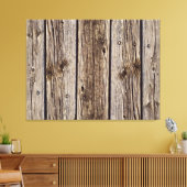 Rustic Wood Photo Realistic Aged Boards Canvas Afdruk (Insitu (Woonkamer))