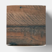 Rustic Wood Photo Wedding Bedankdoosjes (Bovenkant)