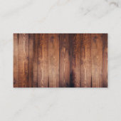 Rustic wood photo Wedding budget RSVP Informatiekaartje (Achterkant)