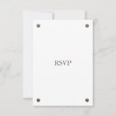 Rustic Wood Photo Wedding RSVP-kaarten RSVP Kaartje (Achterkant)