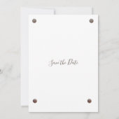 Rustic Wood Photo Wedding Save The Date (Achterkant)