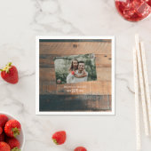 Rustic Wood Photo Wedding Servet (Insitu)
