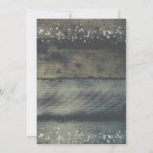 Rustic Wood Pine Cones Holiday Party Uitnodiging (Achterkant)