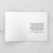 Rustic Wood plank Vrolijk kerstfeest voor mijn vro Kaart (Binnen)