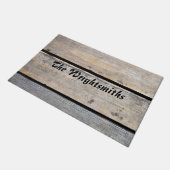 Rustic Wood Planks Deurmat (Schuin)