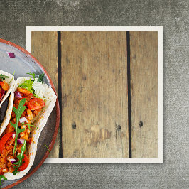 Rustic Wood Planks Servet