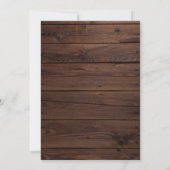 Rustic Wood Pompoen Herfst in Liefde Baby shower Kaart (Achterkant)