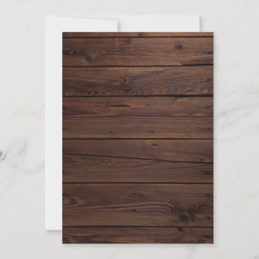 Rustic Wood Pompoen Herfst in Liefde Baby shower Kaart (Achterkant)