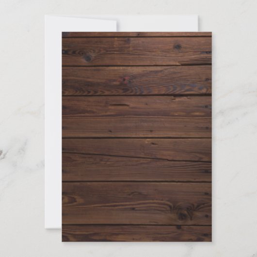 Rustic Wood Pompoen Herfst in Liefde Vrijgezellenf Kaart (Achterkant)