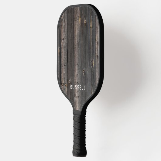 Rustic Wood print op maat Pickleball Paddle (Links)