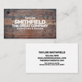 Rustic Wood Professional Visitekaartje (Voorkant / Achterkant)