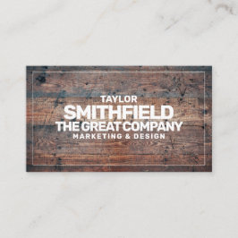 Rustic Wood Professional Visitekaartje