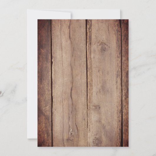 Rustic Wood Red Gingham I Do BBQ Verloving Kaart (Achterkant)