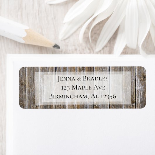 Rustic Wood Return Address Labels (Insitu)