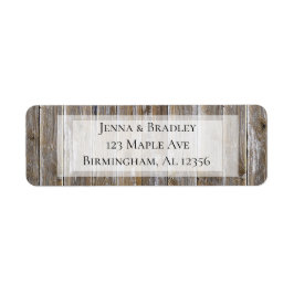 Rustic Wood Return Address Labels