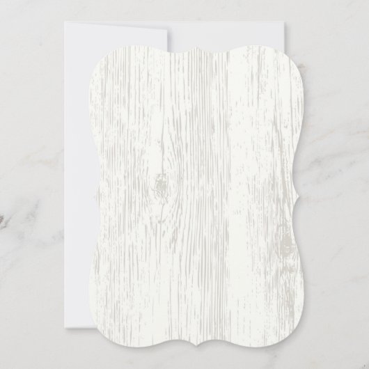 Rustic Wood Roze Flowers Bridal Shower Invitation Kaart (Achterkant)