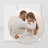 Rustic Wood Save the Date Photo Wedding QR Code Kaart (Achterkant)