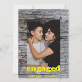 Rustic Wood Save the Dates - Foto van het Verlovin Save The Date (Voorkant)