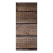 Rustic Wood Scissor Salon Pricing & Service Reclamekaart (Achterkant)