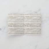 Rustic Wood  Seahorse bruiloft Dank u Bedankkaart (Binnen)