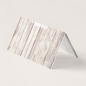 Rustic Wood Shabby Chic Rozen Anemone Hartelijk da Kaart (Achterkant)