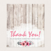 Rustic Wood Shabby Chic Rozen Anemone Hartelijk da Kaart (Buitenkant ongevouwen)