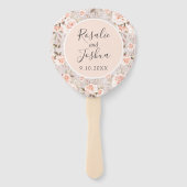 Rustic Wood Shabby Chic Rozen Names and Wedding Da Handwaaier (Voorkant)